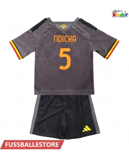 Günstige AS Roma Evan Ndicka #5 3rd trikot Kinder 2026-27 Kurzarm (+ Kurze Hosen)